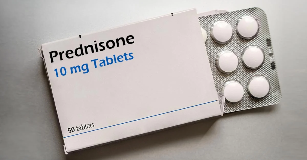 Prednisone (a corticosteroid) medicine