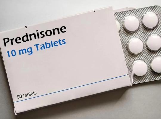 Prednisone (a corticosteroid) medicine