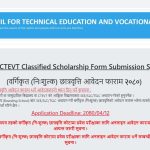 CTEVT Scholarship Notice 2080
