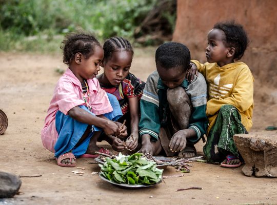 mnalnutrition in village children