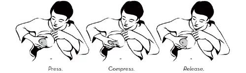 human breast milk expression technique