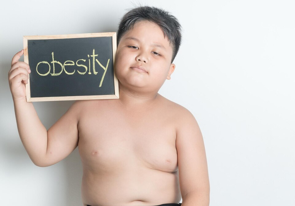 an obese child